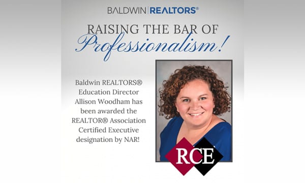 Baldwin Realtors Education Director Receives Certified Designation