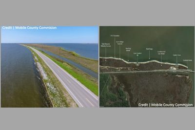 The Mobile County Commission recently voted to accept a $4.9-million National Fish and Wildlife Foundation grant for the Dauphin Island Causeway Shoreline Restoration Project’s second phase