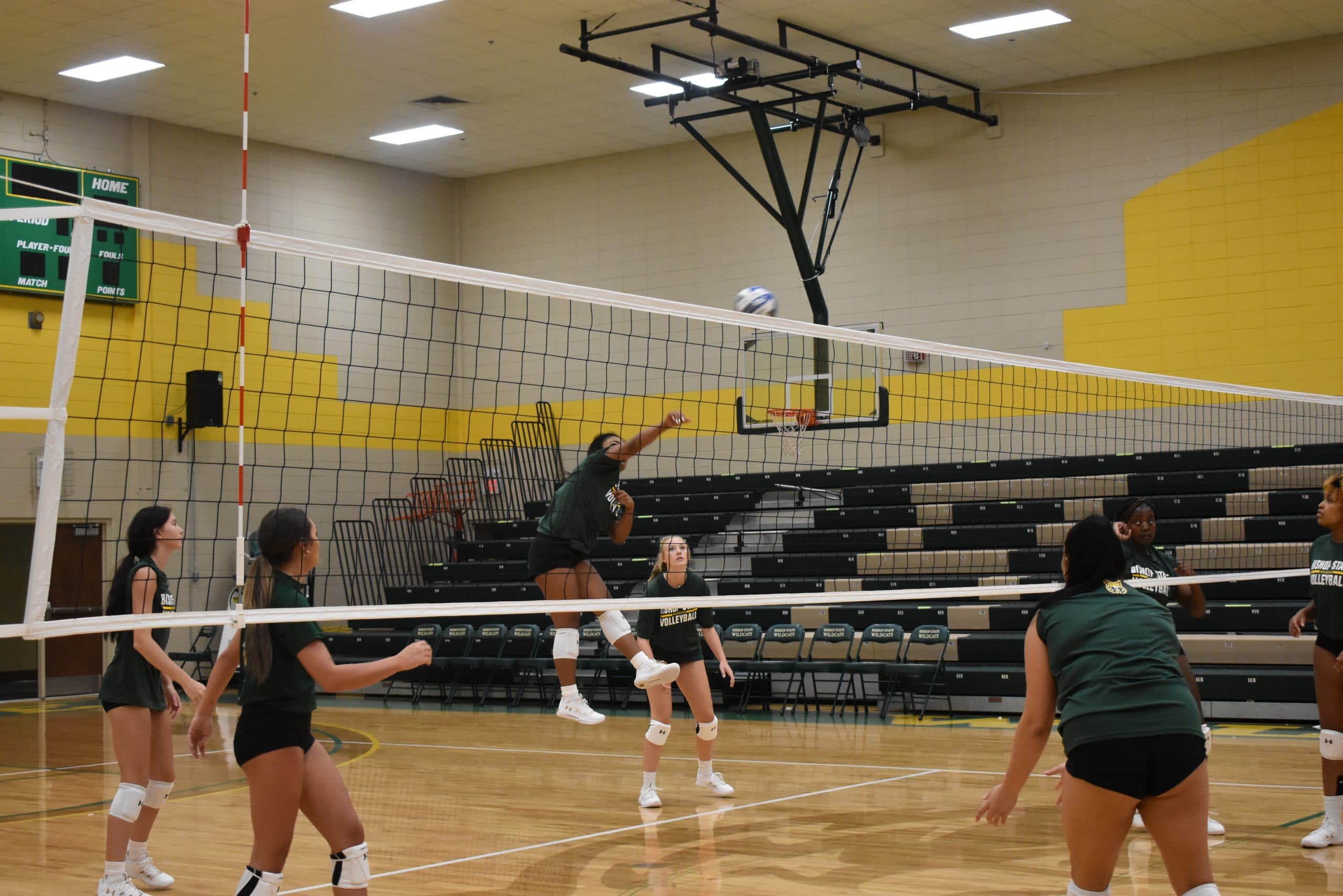 Bishop Holds First Women’s Volleyball Match