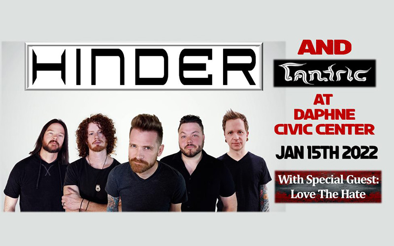 Hinder And Tantric Coming To Daphne Civic Center