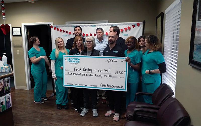 Corsentino Chiropractic Donates To Local Food Pantry