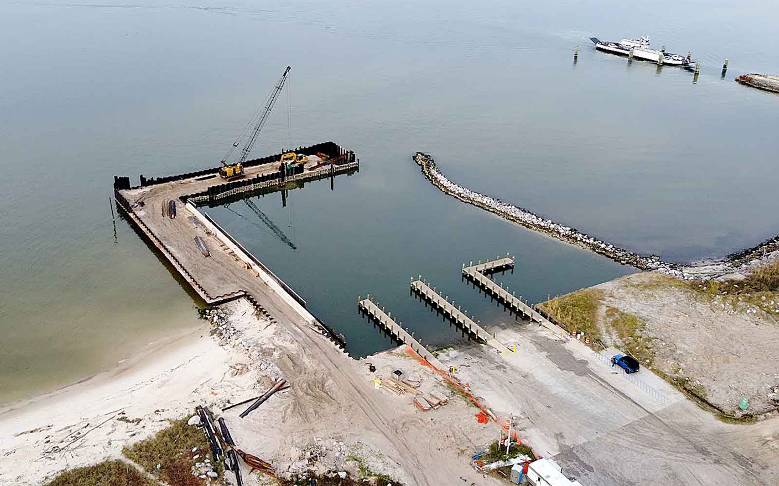 Fort Morgan Fishing Pier Nearing Completion