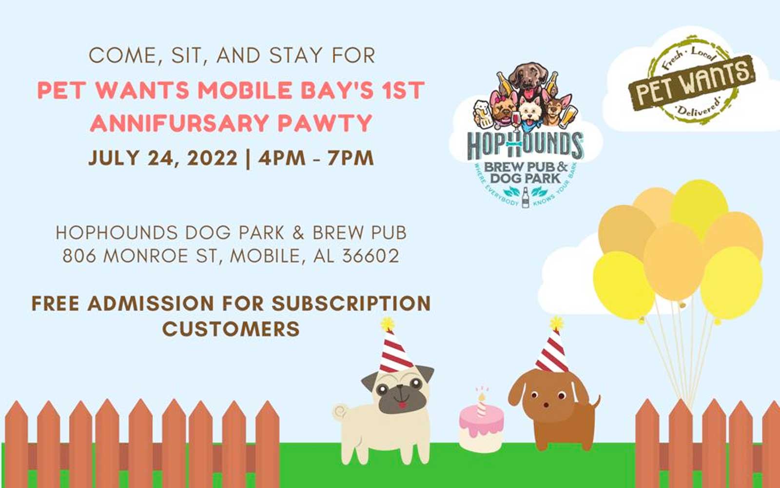 Pet Wants Mobile Bay Celebrates One Year