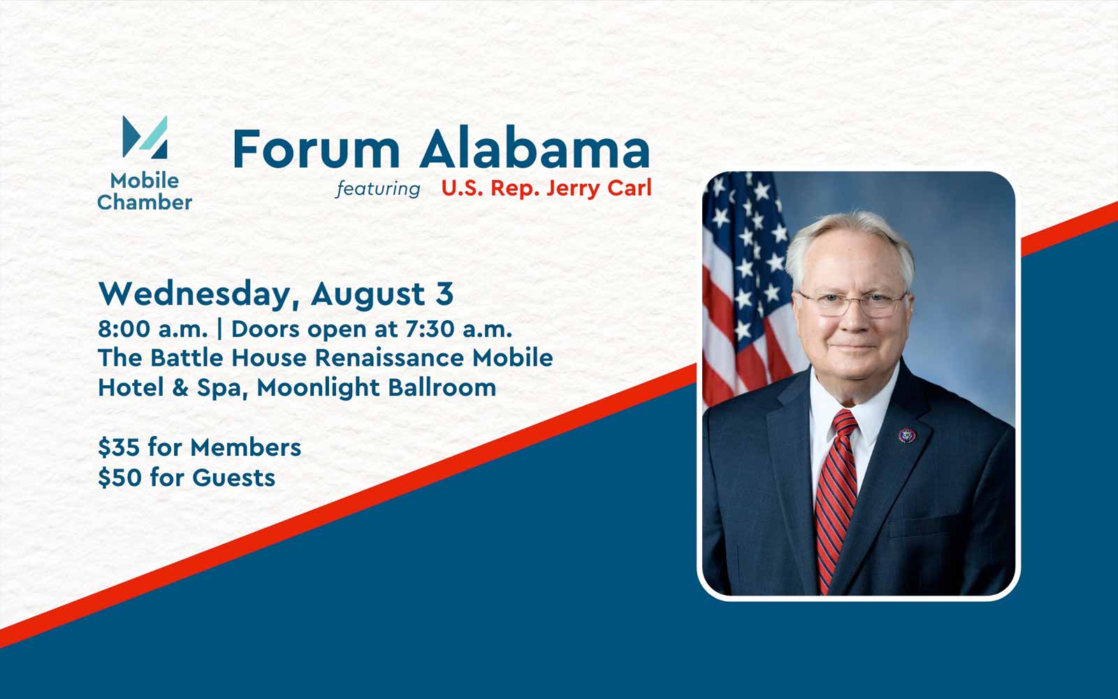U.S. Rep. Jerry Carl To Speak At Forum Alabama