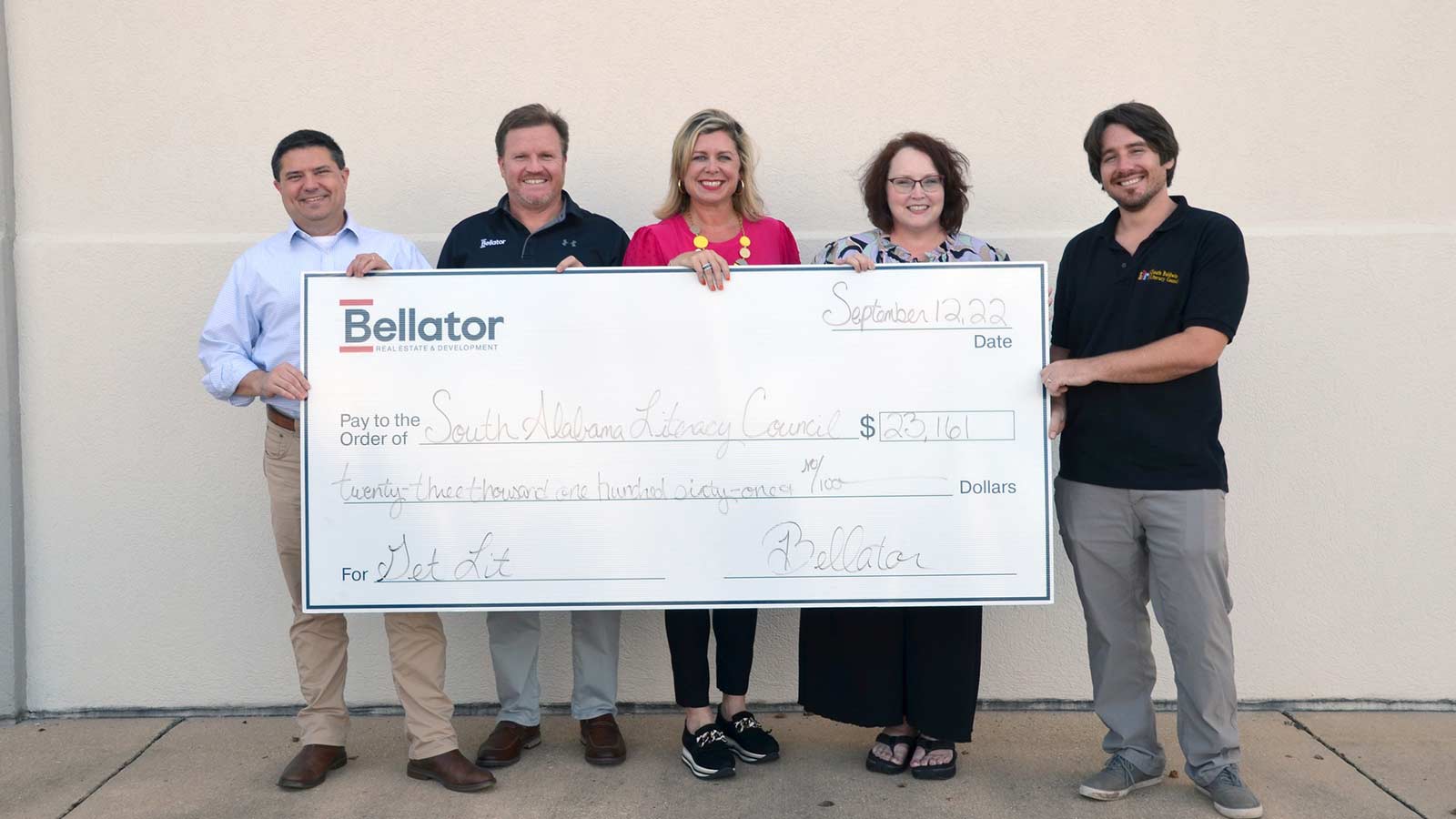 Bellator Donates Funds To South Baldwin Literary Council