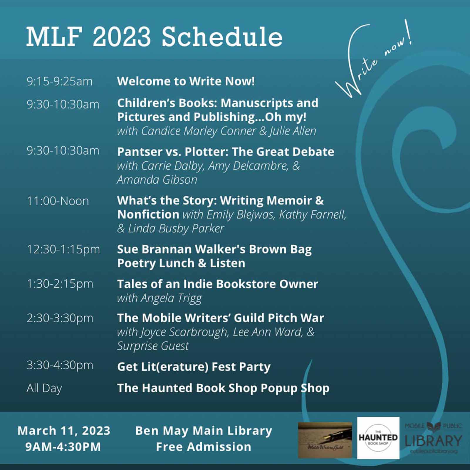2023 Mobile Literary Festival To Be Held March 11