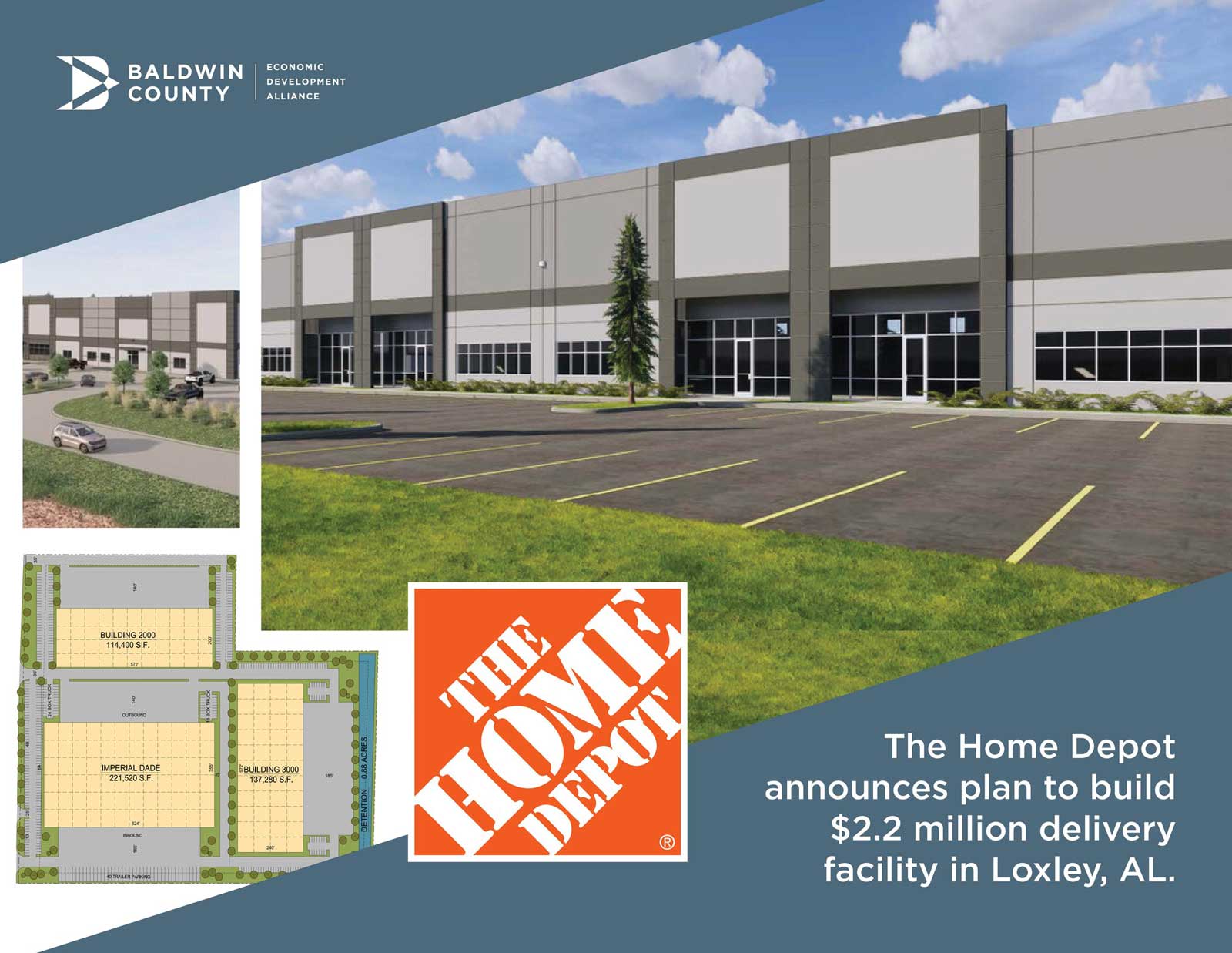The Home Depot To Open Market Delivery Operation In Loxley, AL