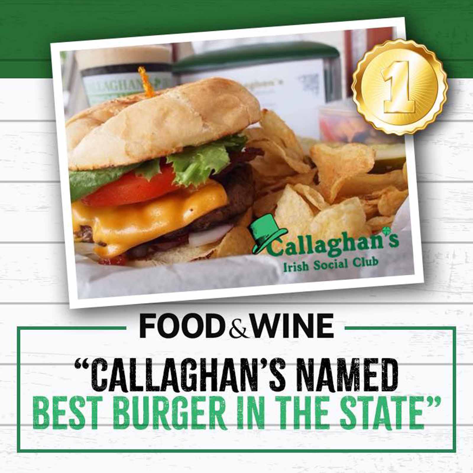 Callaghan&rsquo;s Has Best Burger In The State Per <em>Food &amp; Wine</em>
