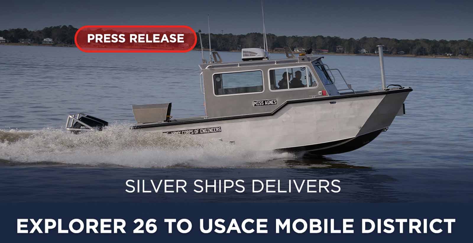 Silver Ships Delivers Workboat To USACE Mobile District