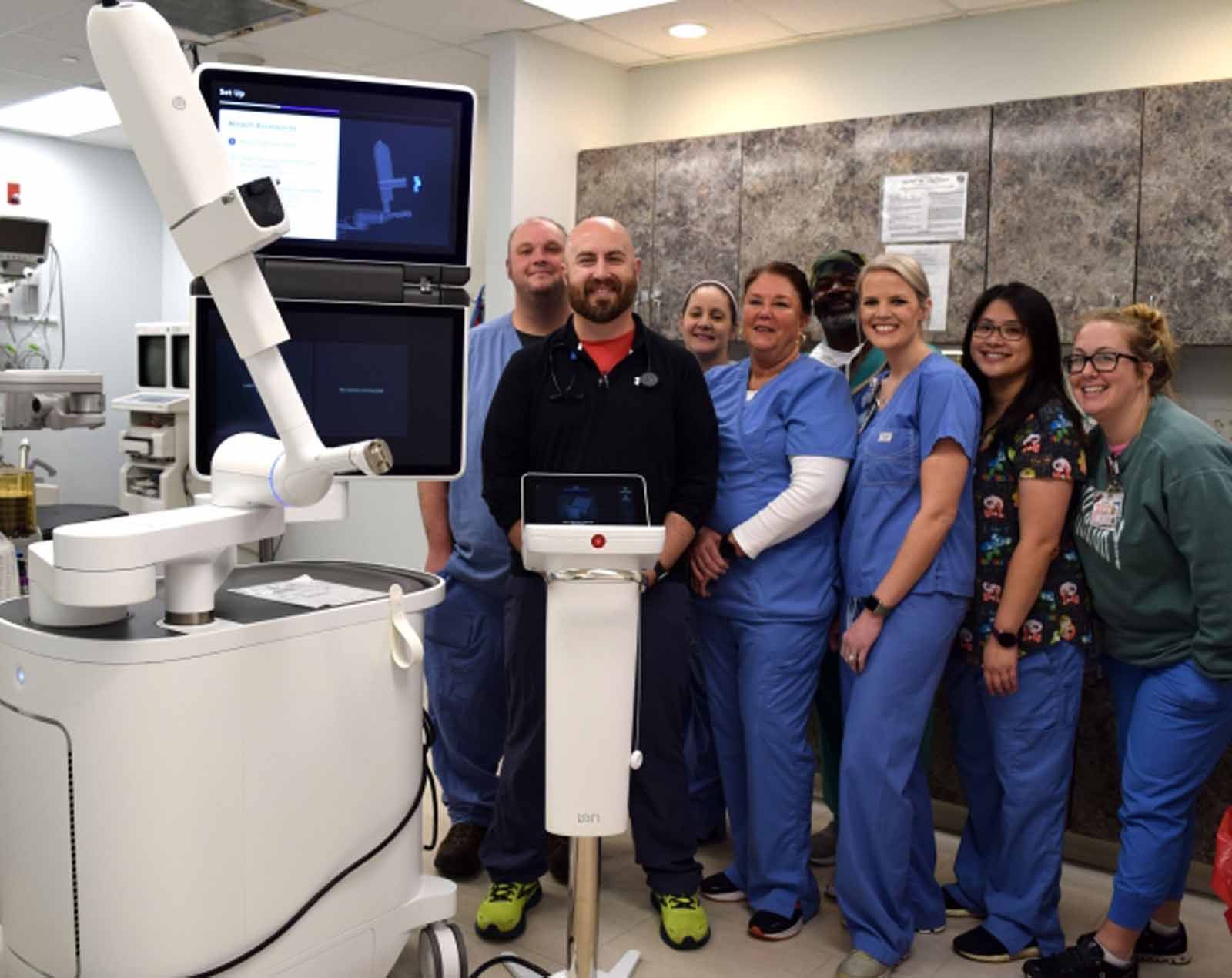 SMC Respiratory Team Completes Robotic Bronchoscopy