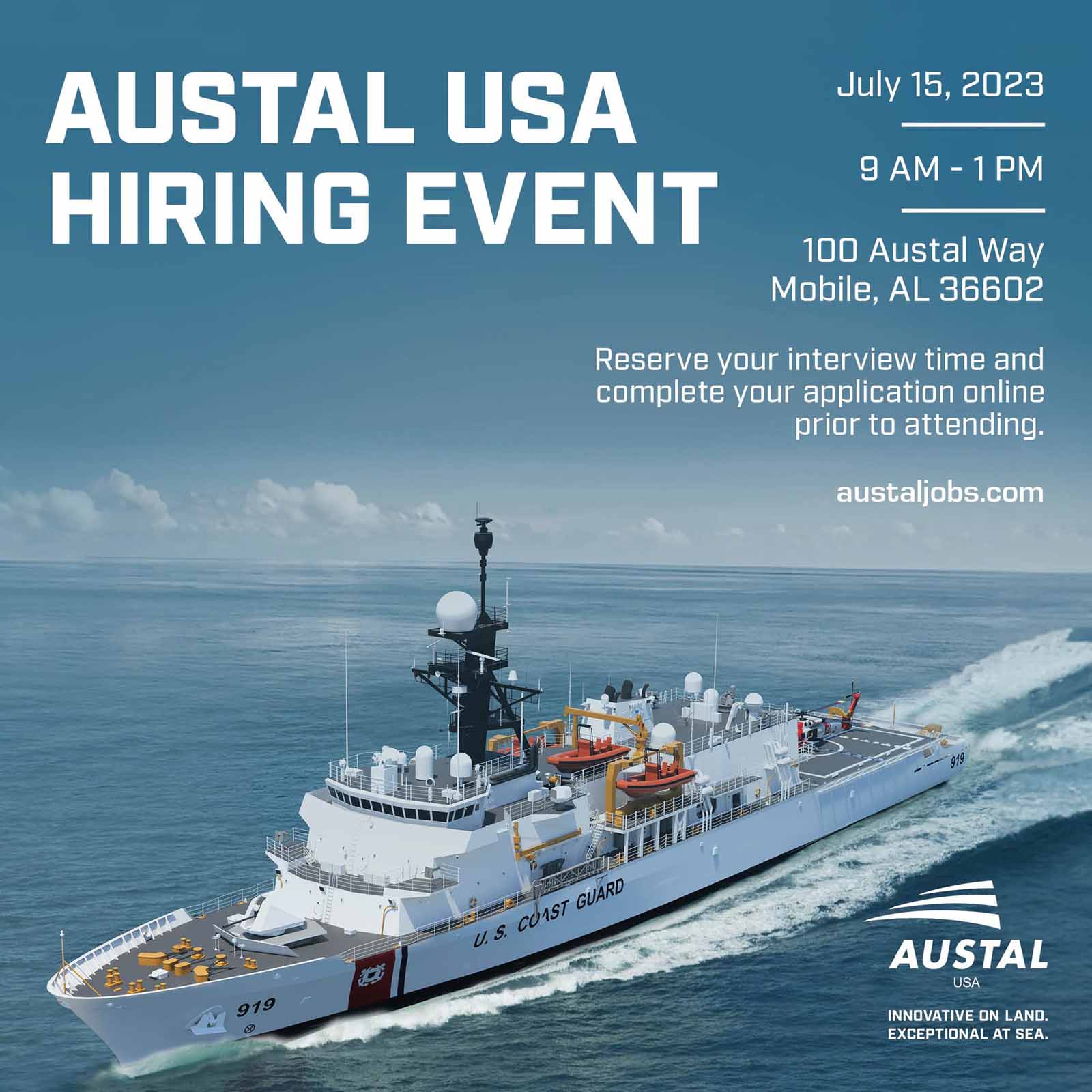 Austal Hiring Event Coming Up