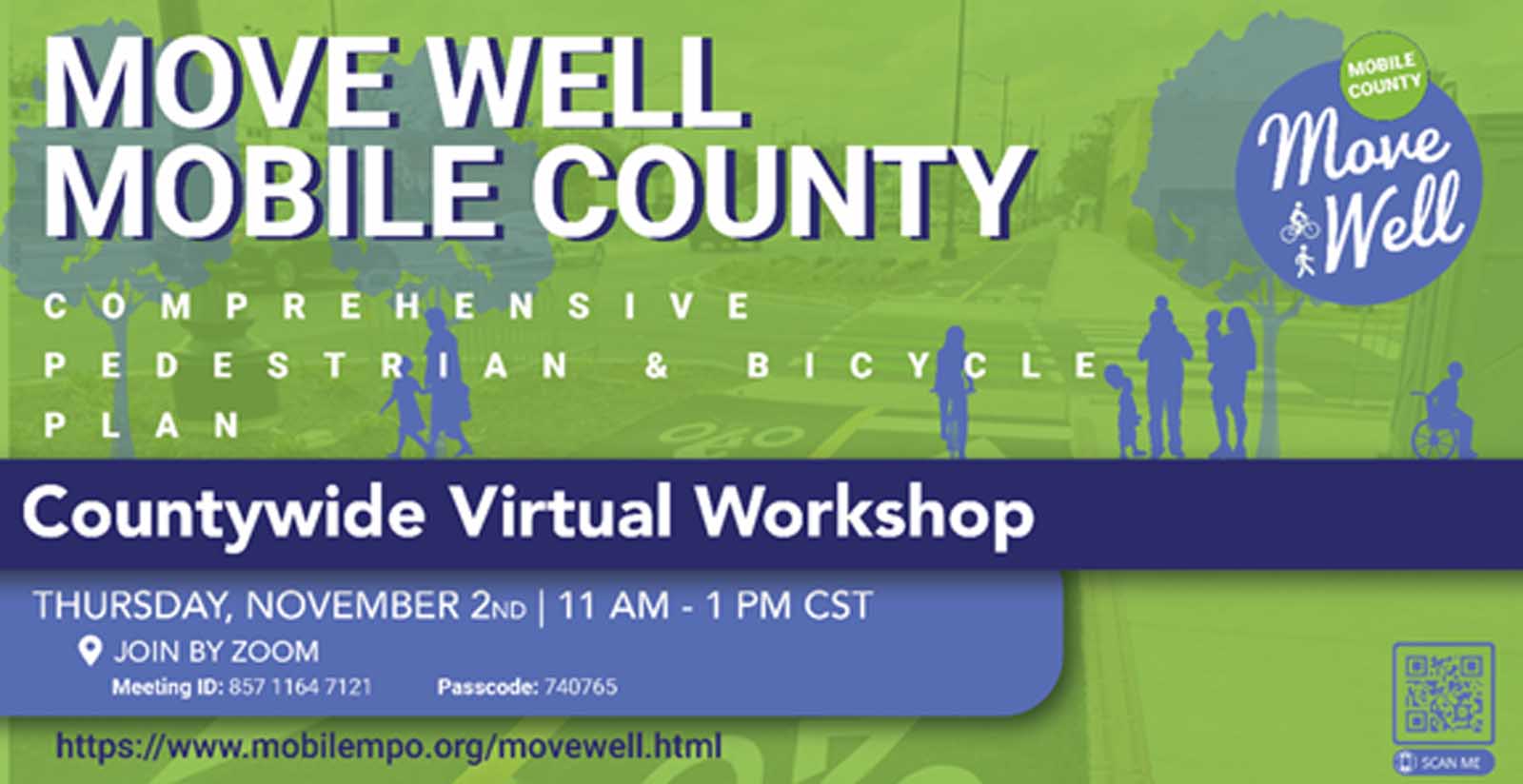 Mobile County Pedestrian/Bicycle Plan Workshop Announced