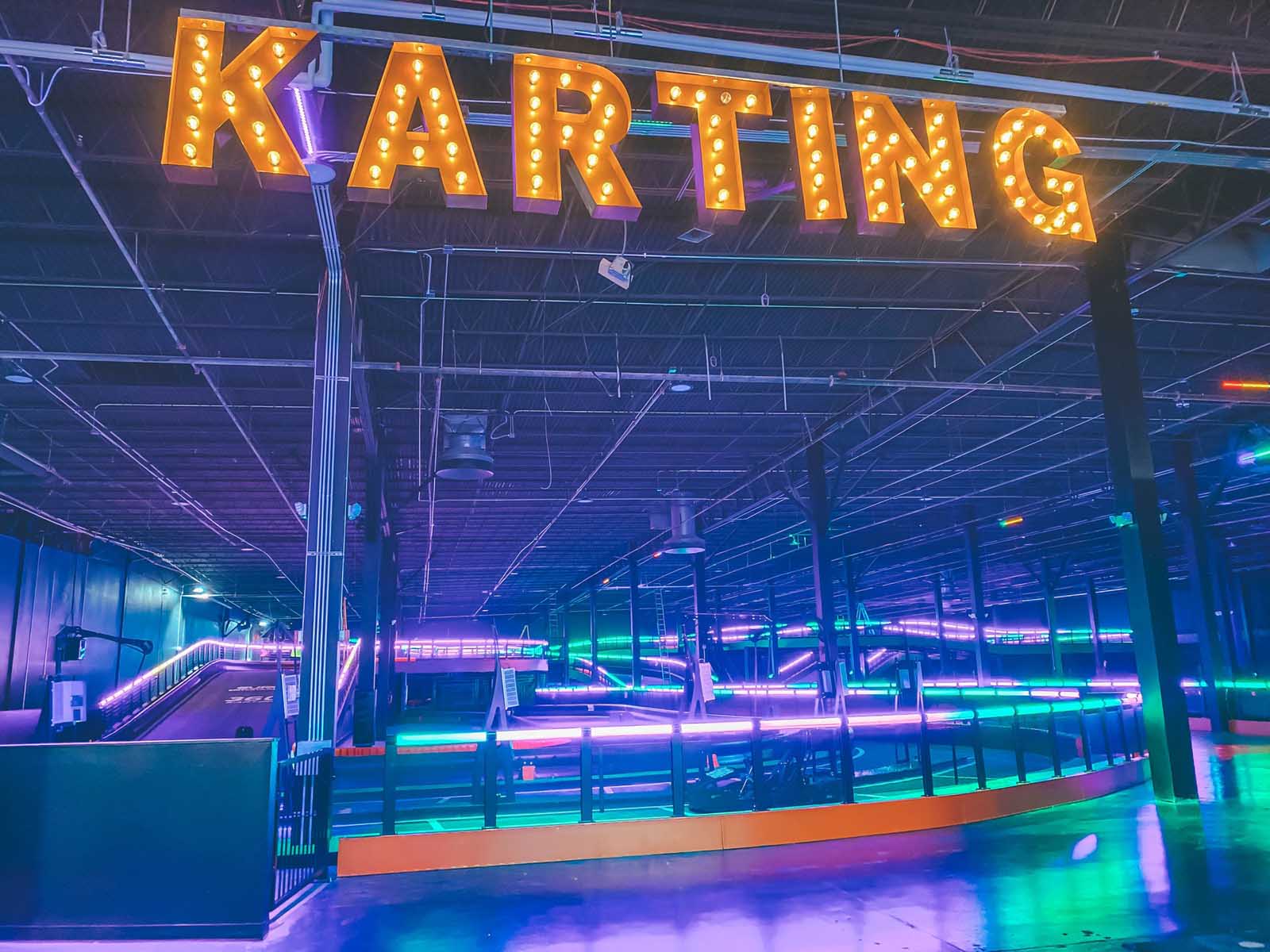 Go-Kart Track Opens At Surge Entertainment By Drew Brees