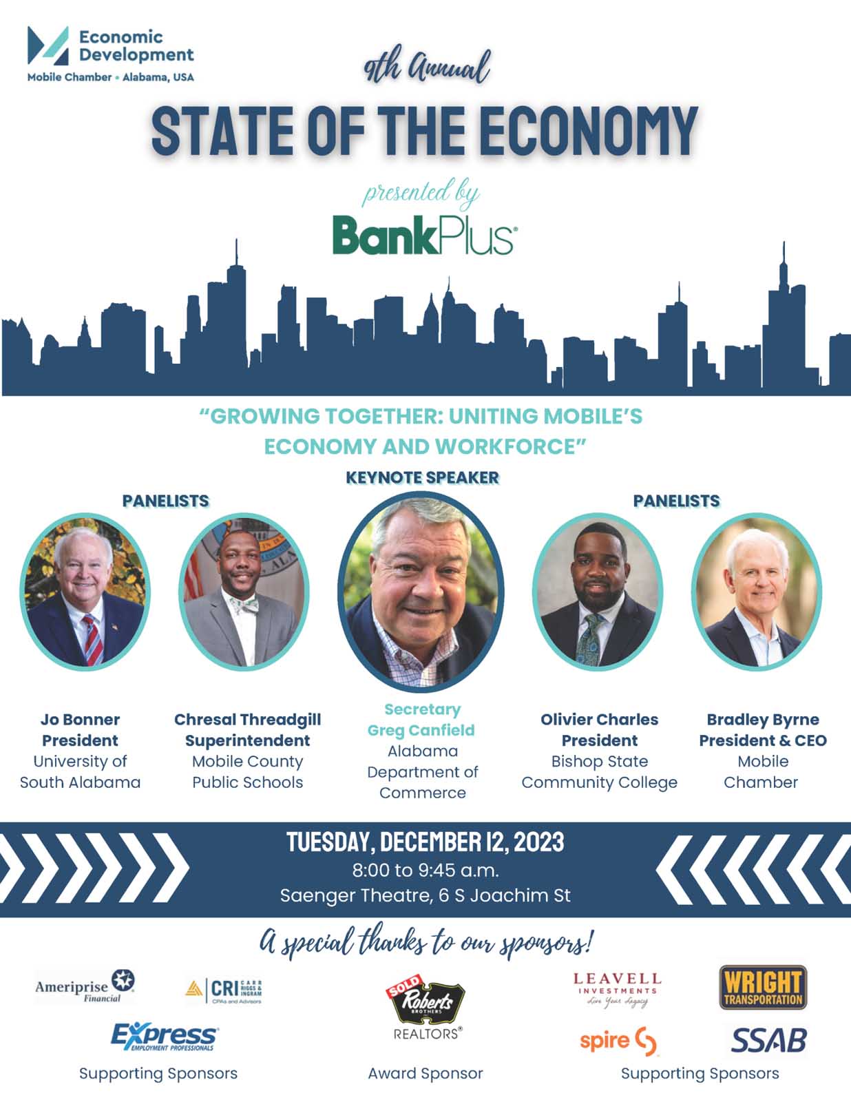 Mobile Chamber State Of The Economy Set For December 12