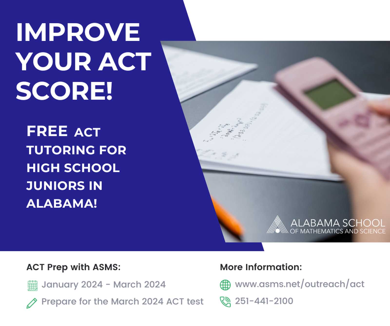 ASMS Offering Free ACT Prep