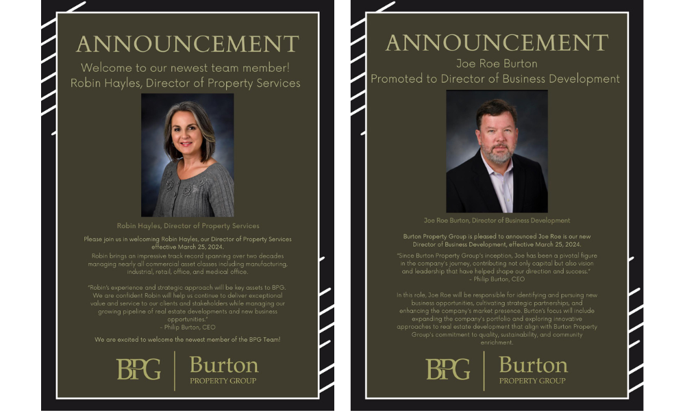 BURTON PROPERTY GROUP ADDS TO EXECUTIVE LEADERSHIP 2