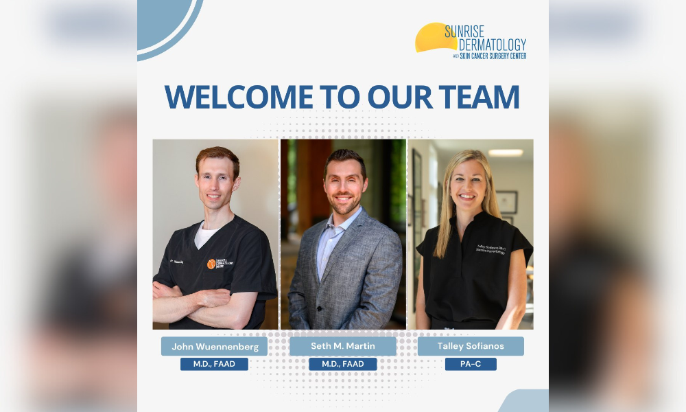 NEW PROVIDERS AT SUNRISE DERMATOLOGY