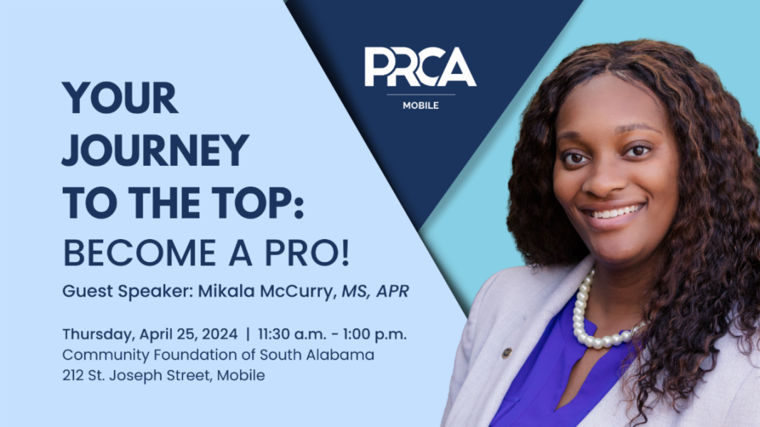 PRCA MOBILE APRIL MEETING TO BE HELD APRIL 25