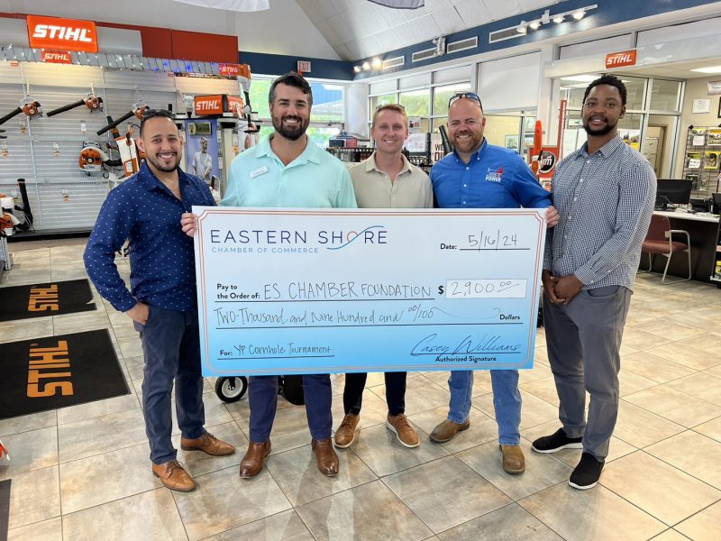 EASTERN SHORE YOUNG PROFESSIONALS PRESENTS FUNDRAISING CHECK