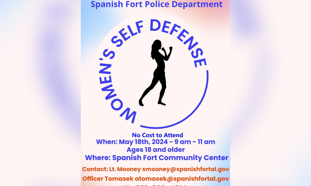 SPANISH FORT POLICE DEPARTMENT HOSTING SELF-DEFENSE CLASS