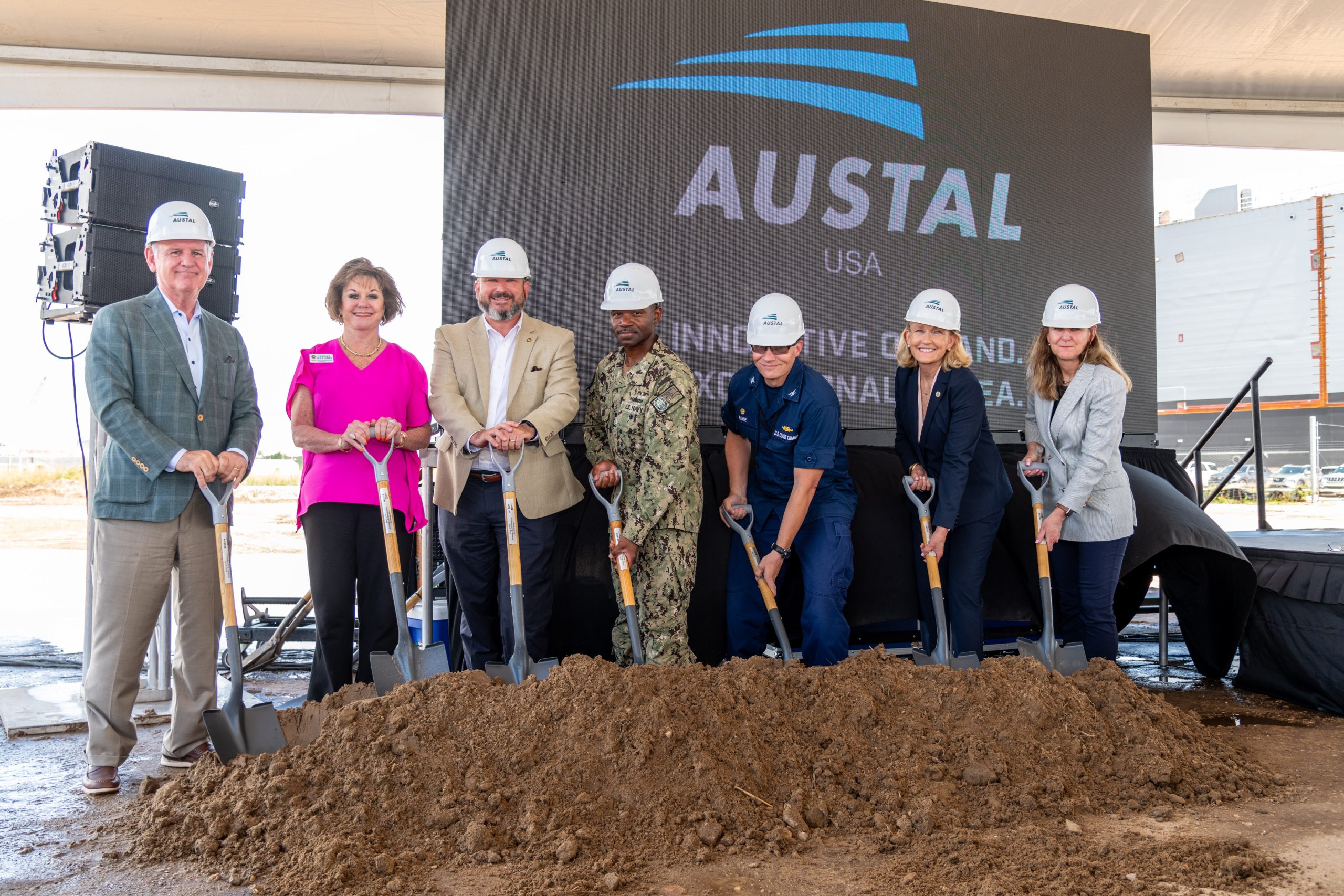 Austal USA Groundbreaking Final Assembly 2 - July 9, 2024