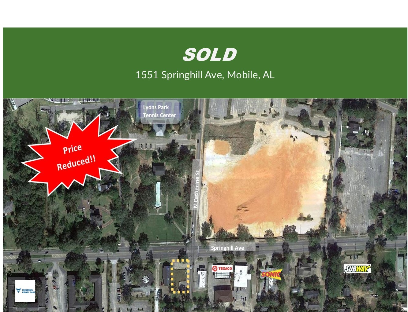 SPRINGHILL AVENUE AND NORTH CATHERINE STREET PROPERTY SOLD