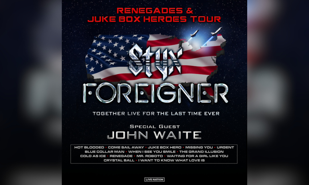 STYX, FOREIGNER, JOHN WAITE COMING TO THE WHARF