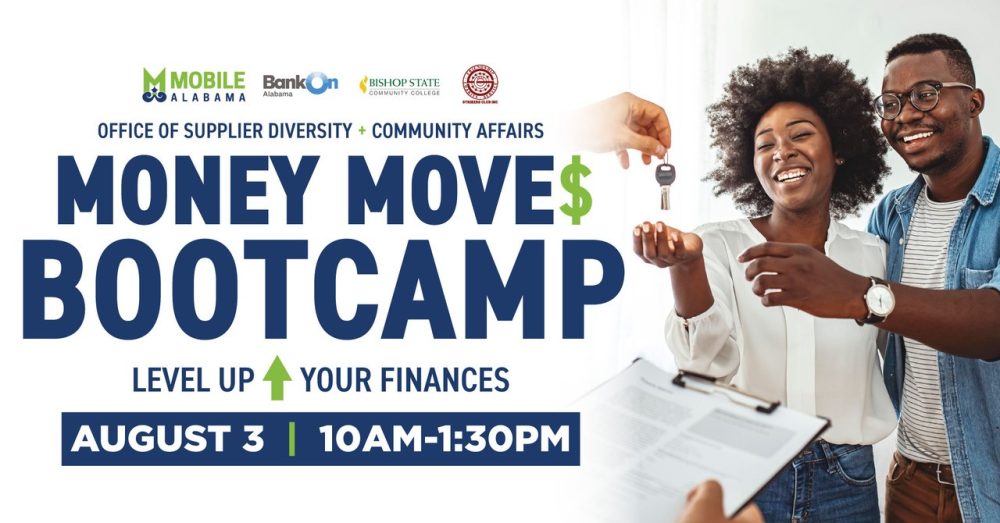 MOBILE’S MONEY MOVES BOOTCAMP IS TOMORROW