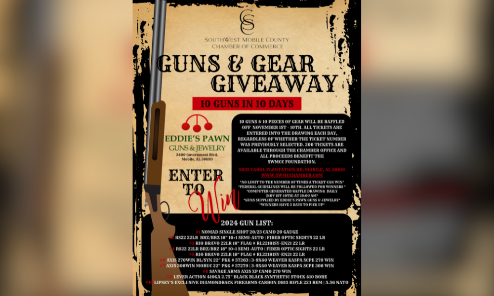 SWMCC GUNS & GEAR GIVEAWAY UNDERWAY