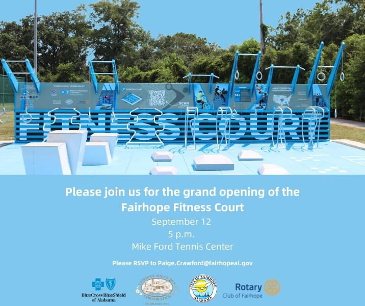 FAIRHOPE OPENS FITNESS COURT AT TENNIS CENTER