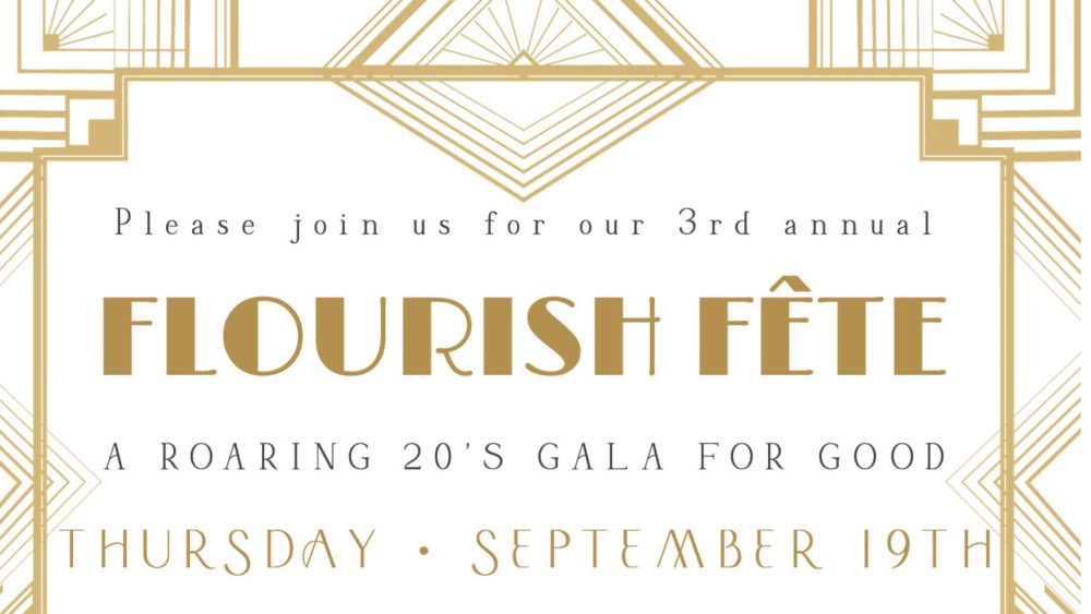 FLOURISH FUNDRAISER COMING UP