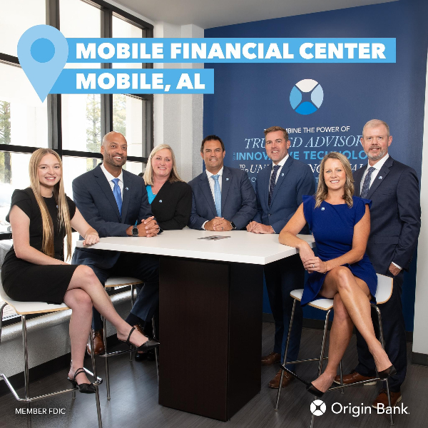 ORIGIN BANK OPENS MOBILE FINANCIAL CENTER