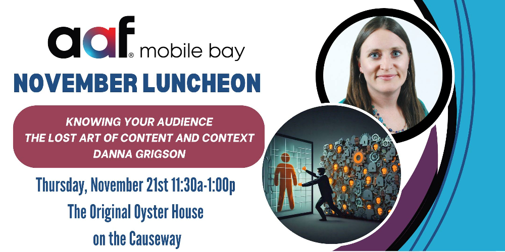 AAF MOBILE BAY NOVEMBER LUNCHEON TO BE HELD NOVEMBER 21