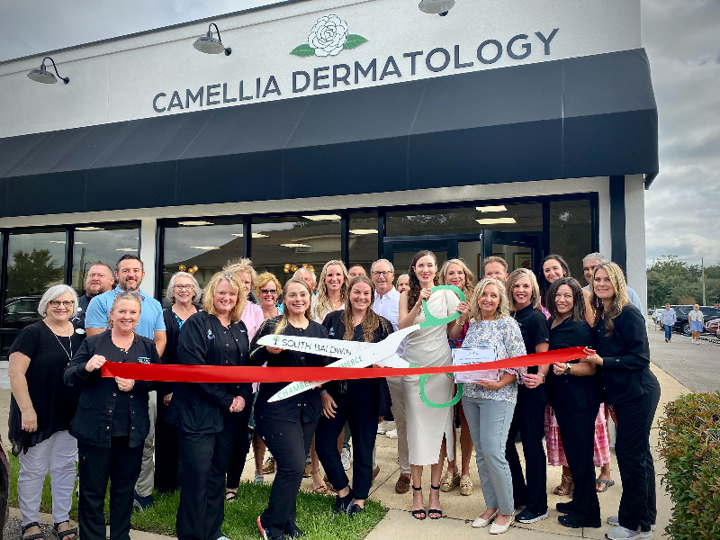 CAMELLIA DERMATOLOGY CUTS RIBBON ON NEW FAIRHOPE FACILITY