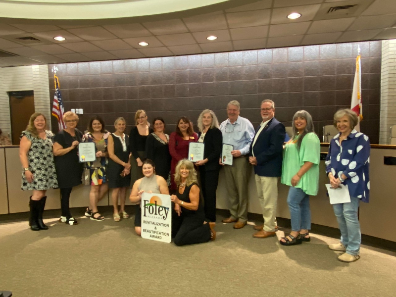 FOLEY NAMES BEAUTIFICATION AWARDS WINNERS