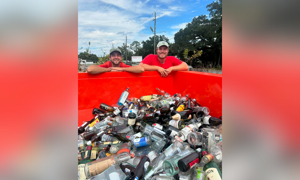 Glass Being Collected for Recycling