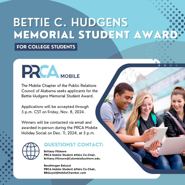 PRCA MOBILE SEEKING STUDENTS FOR SCHOLARSHIP AWARD