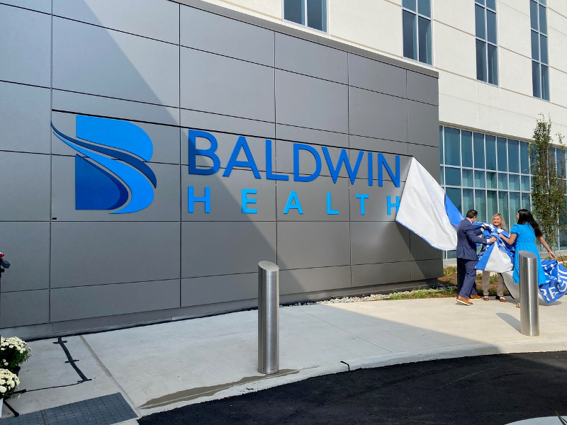 SBRMC REBRANDED TO BALDWIN HEALTH, OPENS TOWER