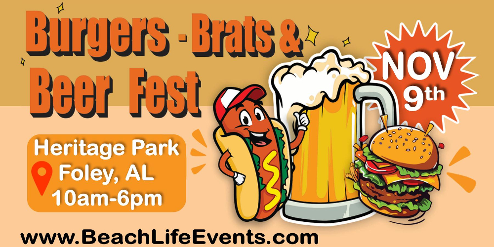 BURGERS, BRATS & BEER TOMORROW IN FOLEY