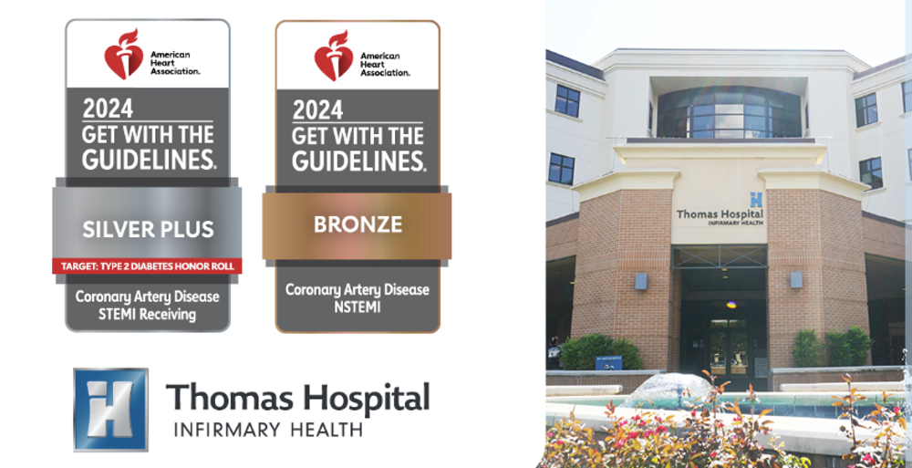 THOMAS HOSPITAL RECEIVES AMERICAN HEART ASSOCIATION RECOGNITION