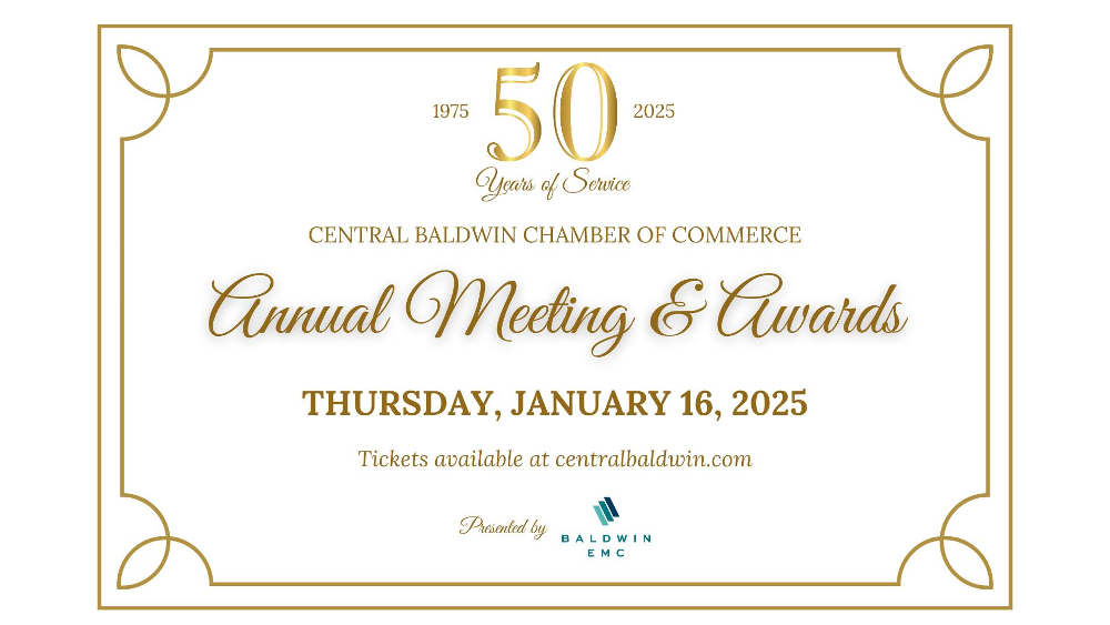 DETAILS RELEASED FOR CENTRAL BALDWIN CHAMBER EVENT