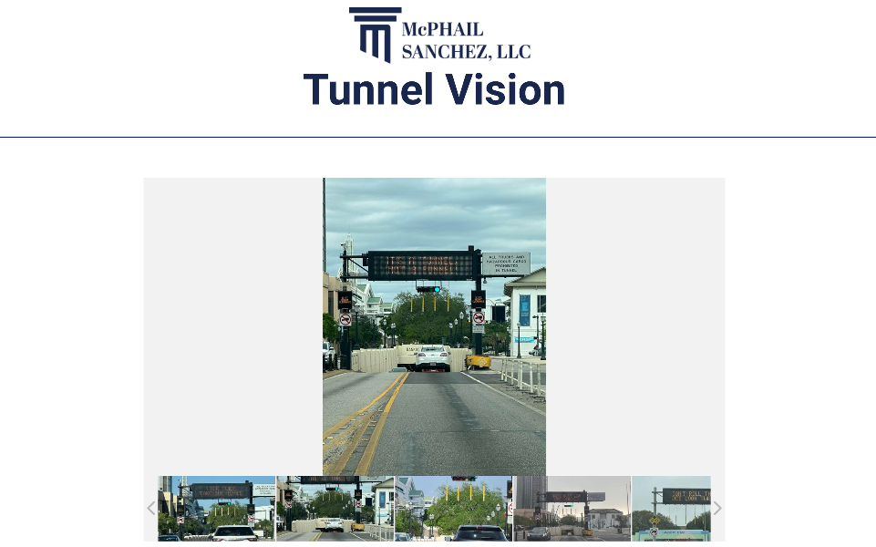 McPHAIL SANCHEZ LAUNCHES TUNNEL VISION LIVE FEED