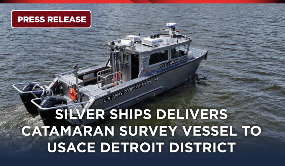 SILVER SHIPS SUPPLIES USACE WITH ANOTHER SURVEY VESSEL