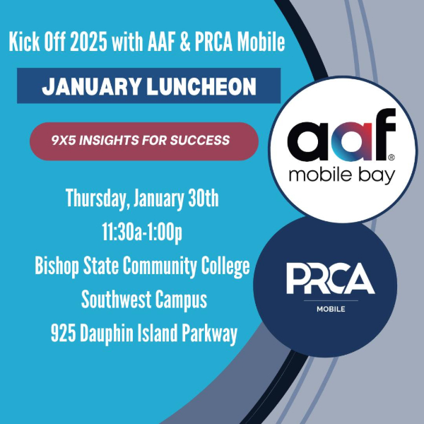 AAF MOBILE BAY, PRCA MOBILE HOSTING JOINT EVENT ON JANUARY 30