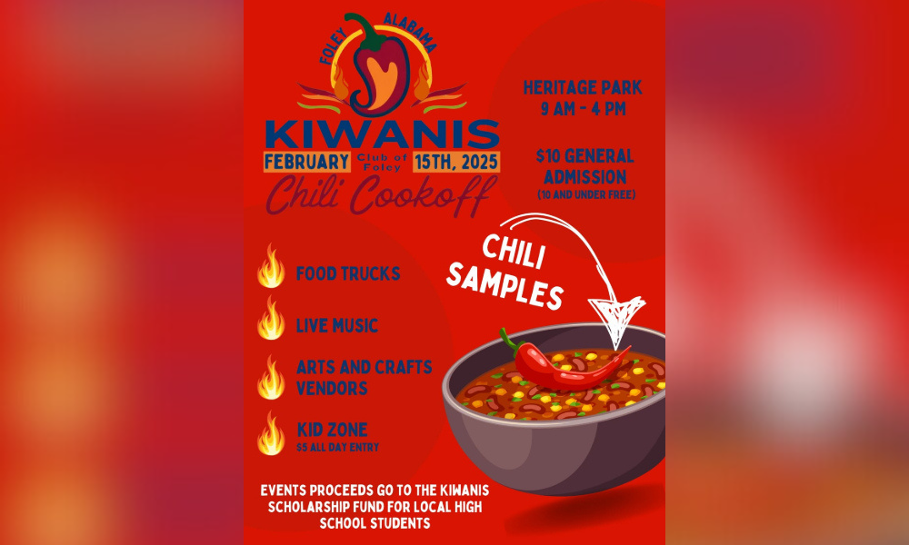 Foley Kiwanis Club hosting chili cookoff