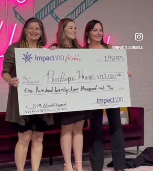 IMPACT100 DONATES TO PENELOPE HOUSE