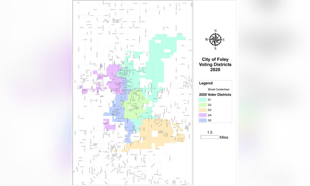 New Foley district boundaries