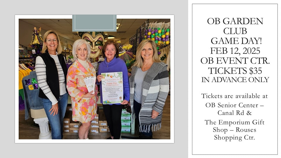 ORANGE BEACH GARDEN CLUB FUNDRAISER PLANNED