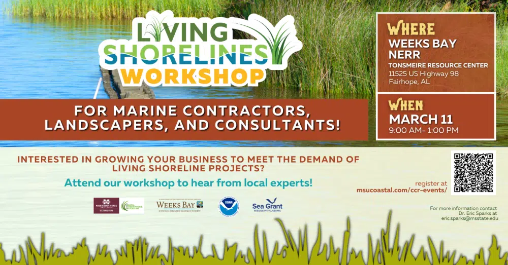 LIVING SHORELINES WORKSHOP COMING TO NERR