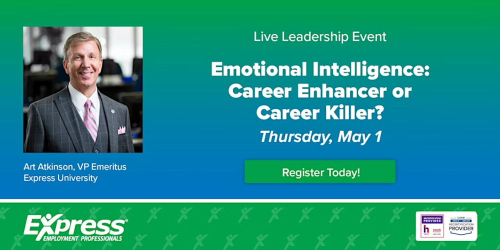 EMOTIONAL INTELLIGENCE WORKSHOP SET FOR MAY 1